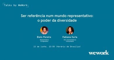 Atriz Fabiana Karla e Bielo Pereira, consultora de diversidade, discutem representatividade e o mundo corporativo em evento promovido pela WeWork